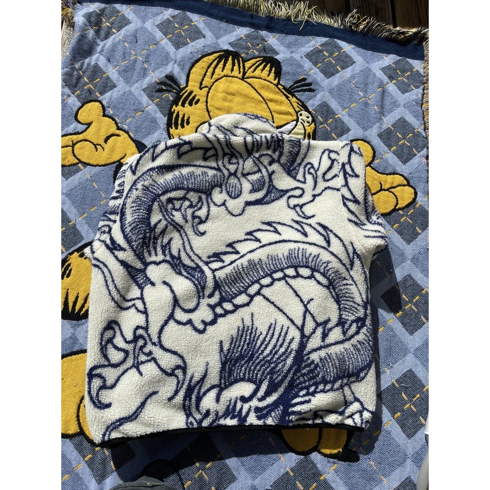 Stussy Dragon Sherpa Natural XL(Reversible) - Picture 10 of 10